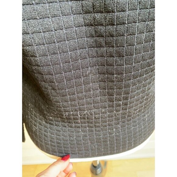 PROENZA Schouler Women Square Neck Quilted Sweater Sz XL White Label - Picture 5 of 10